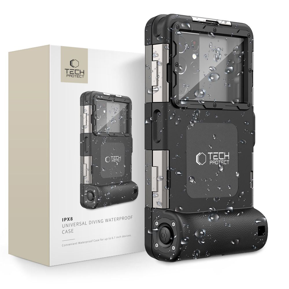 ETUI WODOODPORNE TECH-PROTECT IPX8 UNIVERSAL DIVING WATERPROOF CASE BLACK CZARNE