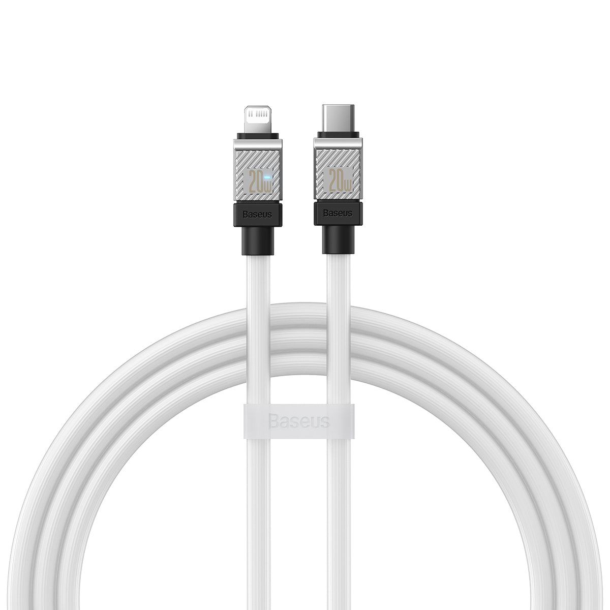 BASEUS KABEL COOLPLAY USB-C - LIGHTNING 1M 20W BIAŁY