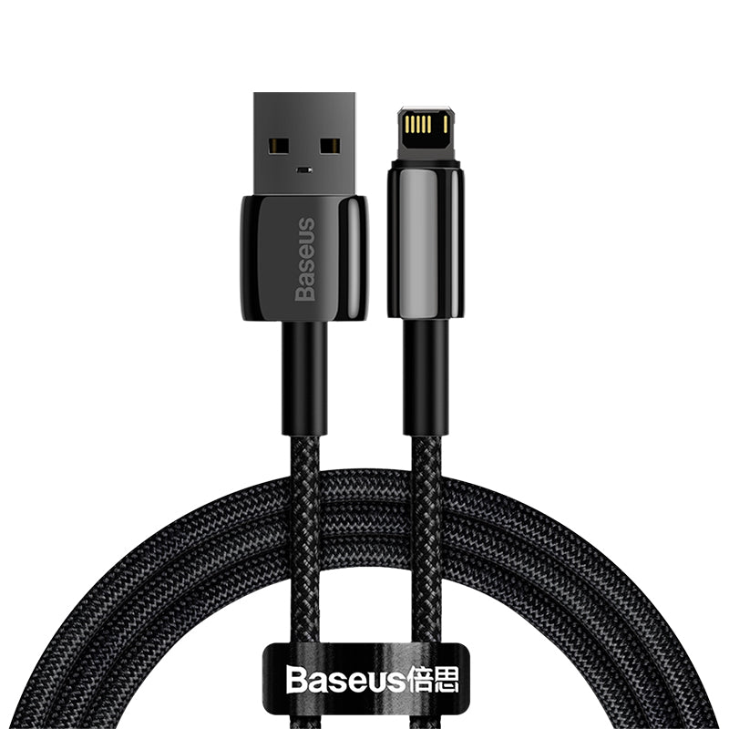 BASEUS KABEL TUNGSTEN USB - LIGHTNING 1,0M 2,4A CZARNY