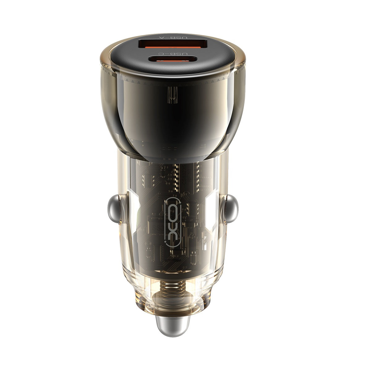 XO ŁADOWARKA SAMOCHODOWA CC60 60W 1X USB 1X USB-C CZARNA + KABEL USB-C - USB-C