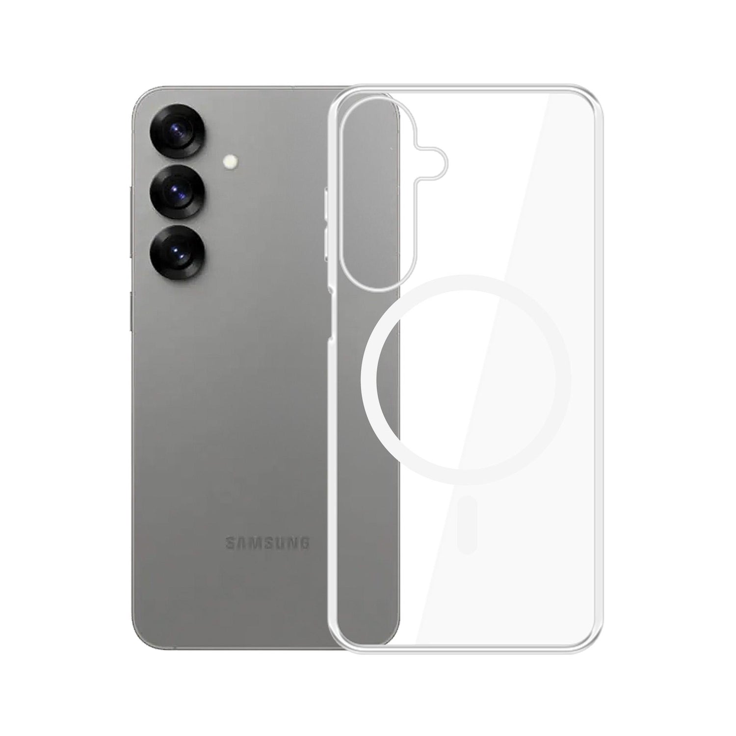 ETUI SAMSUNG GALAXY S25 - 3MK CLEAR MAGCASE