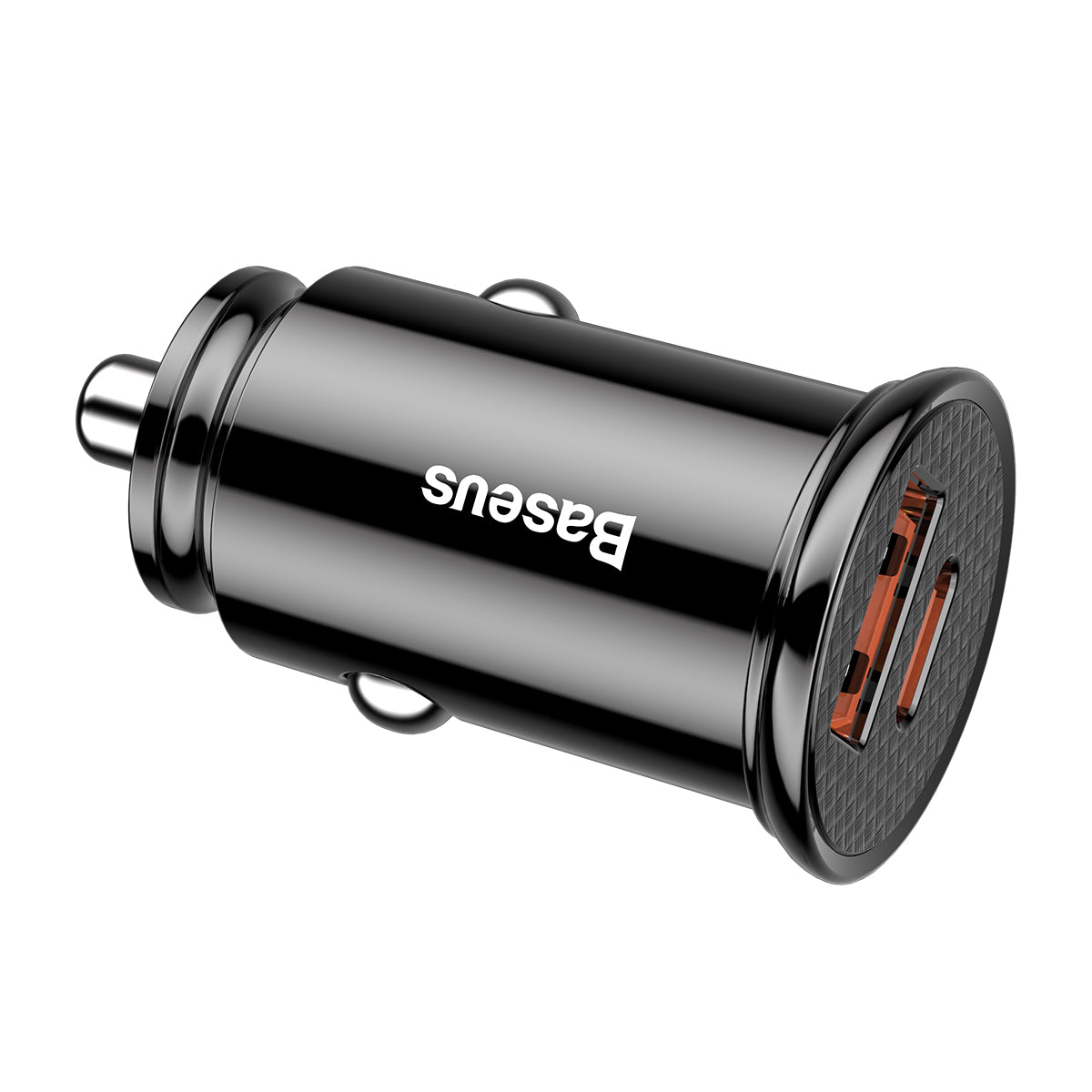 BASEUS ŁADOWARKA SAMOCHODOWA USB-C - USB CZARNA CIRCULAR PLASTIC PD QC 3.0 PPS