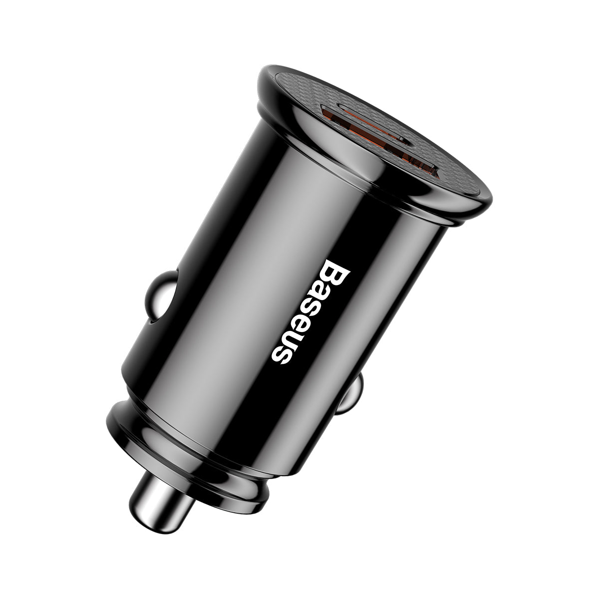BASEUS ŁADOWARKA SAMOCHODOWA USB-C - USB CZARNA CIRCULAR PLASTIC PD QC 3.0 PPS