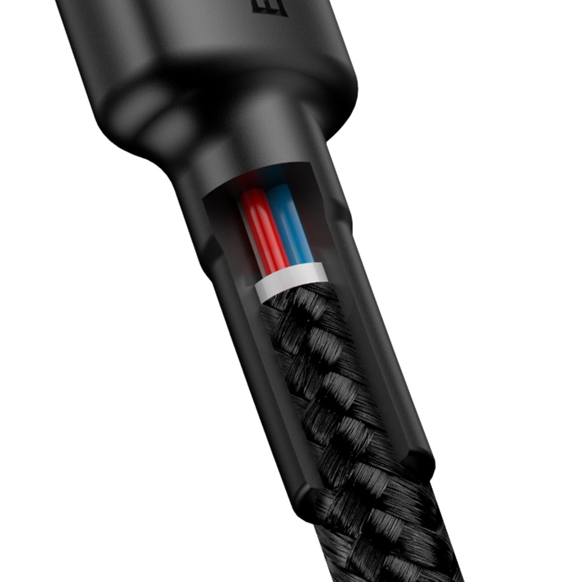 BASEUS KABEL CAFULE PD 2.0 USB-C - USB-C 1,0M 3A SZARO-CZARNY 60W