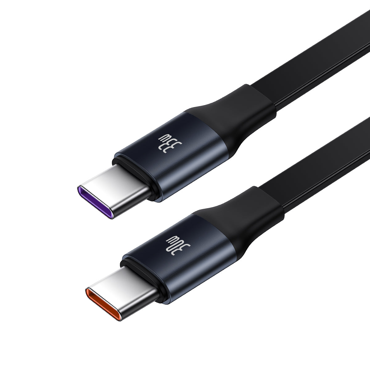 BASEUS ŁADOWARKA SAMOCHODOWA ENJOYMENT RETRACTABLE 2W1 30W CZARNA Z KABLEM 2X USB-C