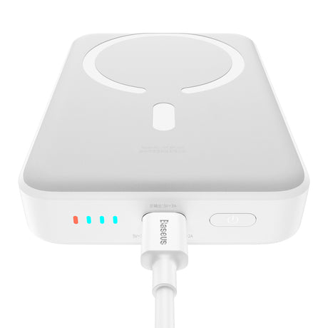 BASEUS POWER BANK MAGNETYCZNY MINI 30W 10000MAH BIAŁY