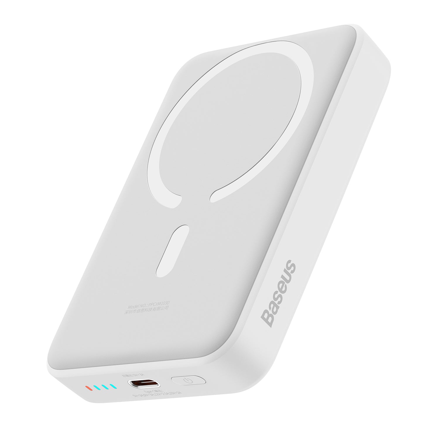 BASEUS POWER BANK MAGNETYCZNY MINI 30W 10000MAH BIAŁY