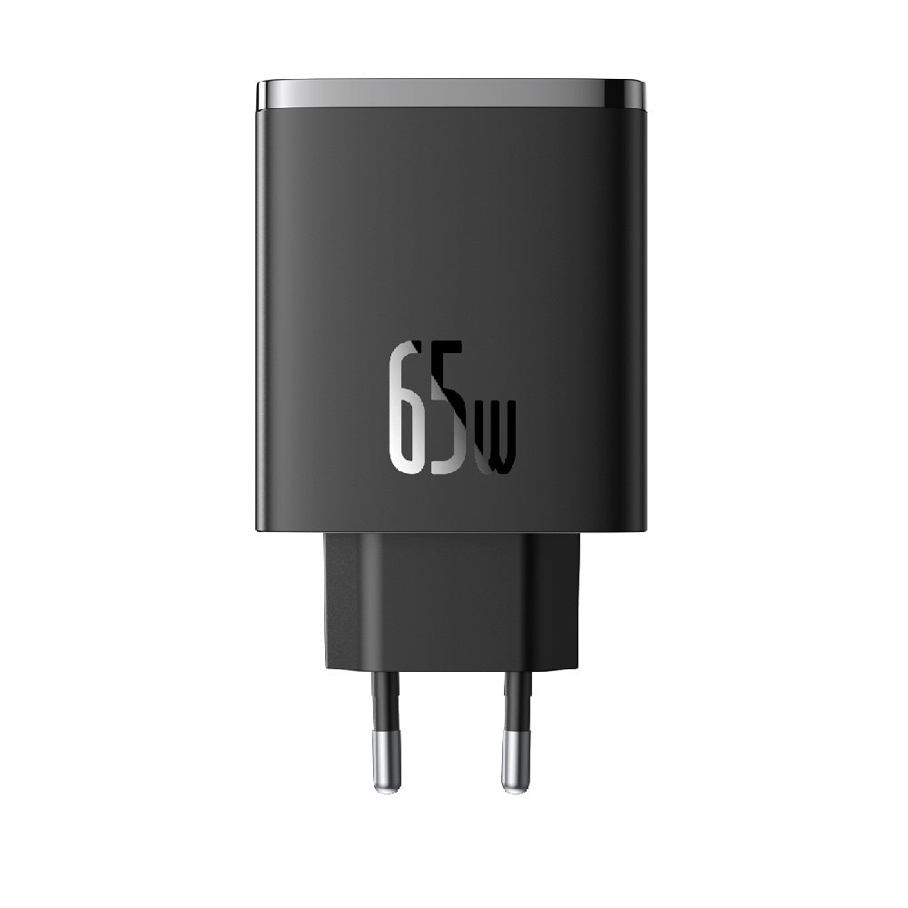 BASEUS ŁADOWARKA SIECIOWA CUBE PRO PD 65W 2X USB-C 1X USB CZARNA