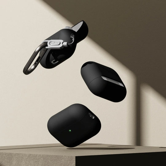 ETUI NA SŁUCHAWKI RINGKE SILICONE APPLE AIRPODS PRO 3 BLACK CZARNE