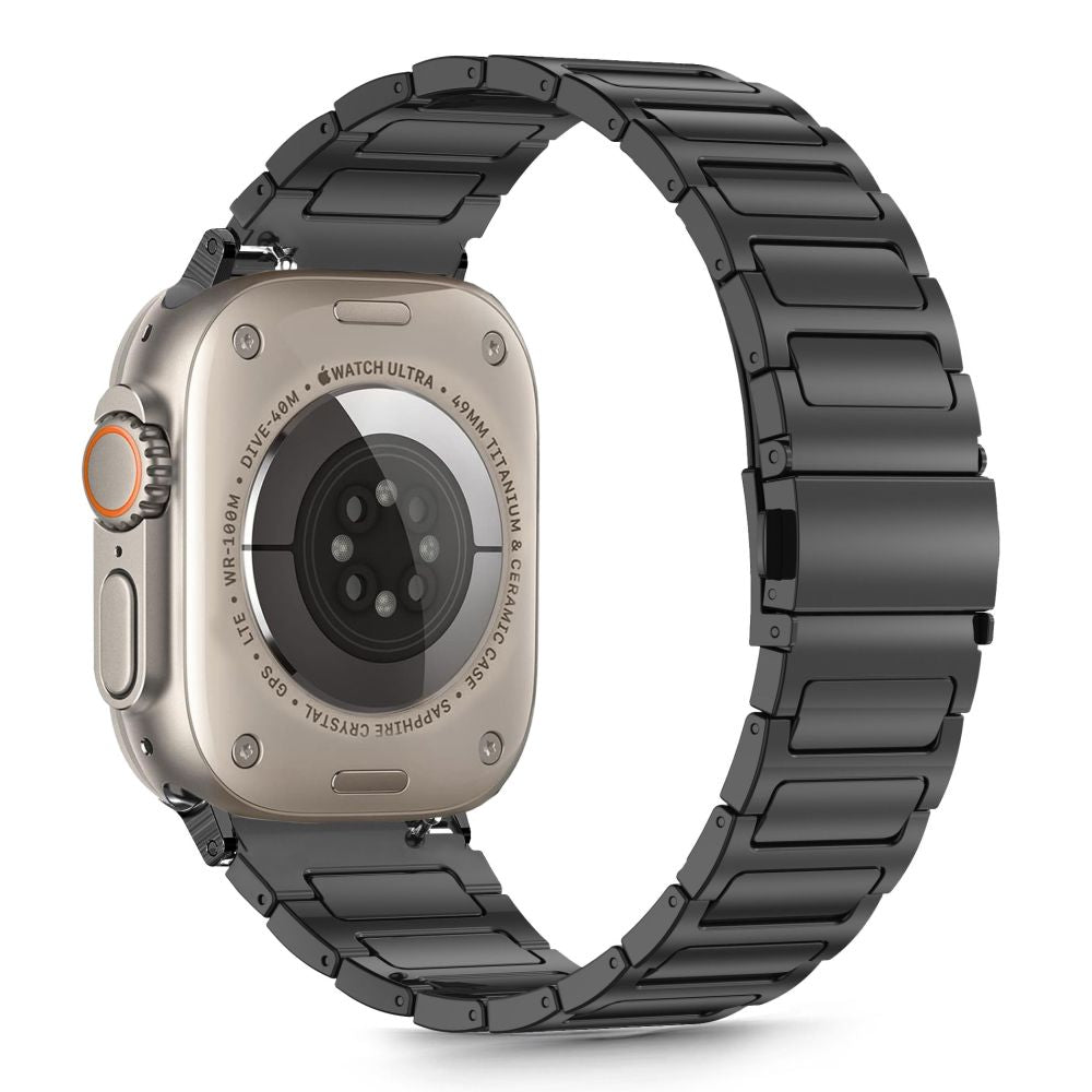 PASEK TECH-PROTECT STAINLESS CLASSIC APPLE WATCH 6 / 7 / 8 / 9 / 10 / SE / ULTRA 1 / 2 (44 / 45 / 46 / 49 MM) BLACK CZARNY