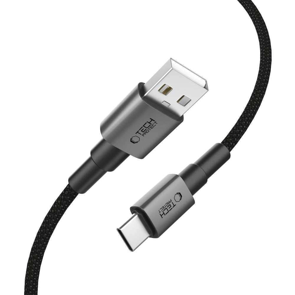 KABEL TECH-PROTECT ULTRABOOST DNA TYPE-C CABLE 15W/3A 50CM IRON SZARY