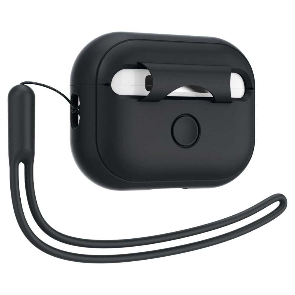 ETUI NA SŁUCHAWKI SPIGEN SILICONE FIT STRAP APPLE AIRPODS PRO 1 / 2 CZARNE