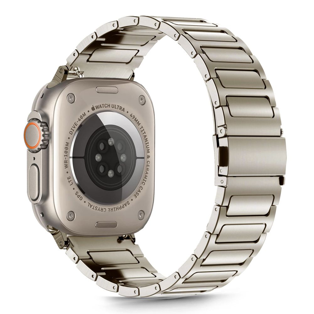 TECH-PROTECT STAINLESS CLASSIC APPLE WATCH 6 / 7 / 8 / 9 / 10 / SE / ULTRA 1 / 2 (44 / 45 / 46 / 49 MM) TITANIUM TYTANOWY