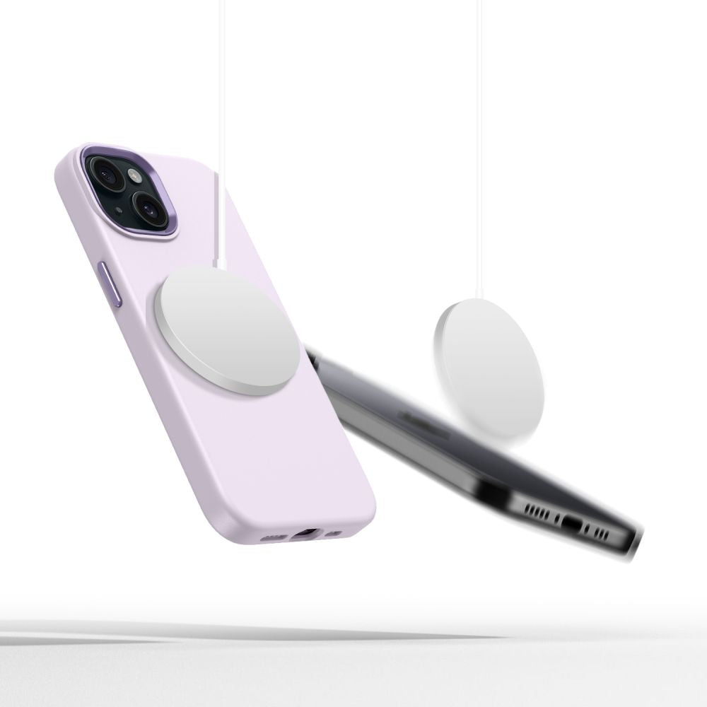 ETUI TECH-PROTECT SILICONE PURE MAGSAFE IPHONE 15 FIOLETOWE