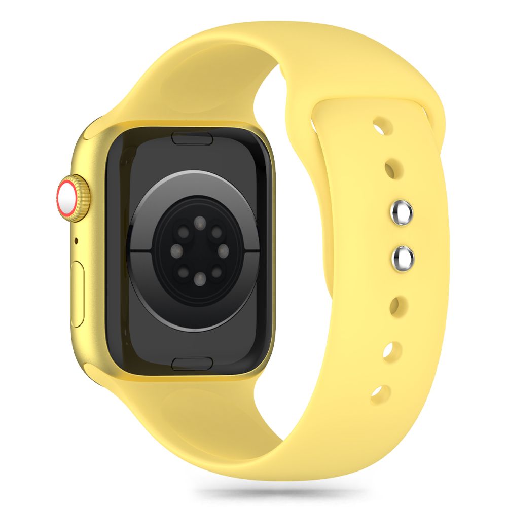 PASEK TECH-PROTECT SILICONE APPLE WATCH 6 / 7 / 8 / 9 / 10 / SE (40 / 41 / 42 MM) ŻÓŁTY