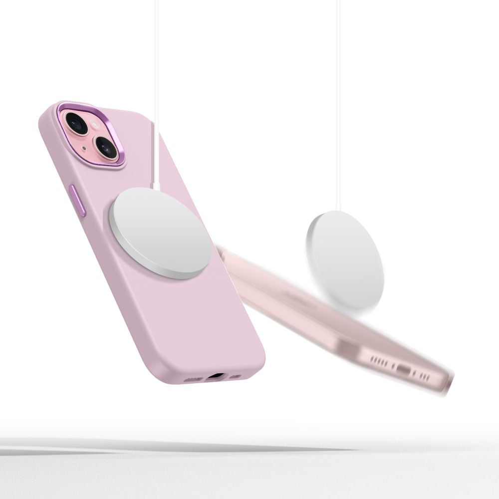ETUI TECH-PROTECT SILICONE PURE MAGSAFE IPHONE 15 RÓŻOWE
