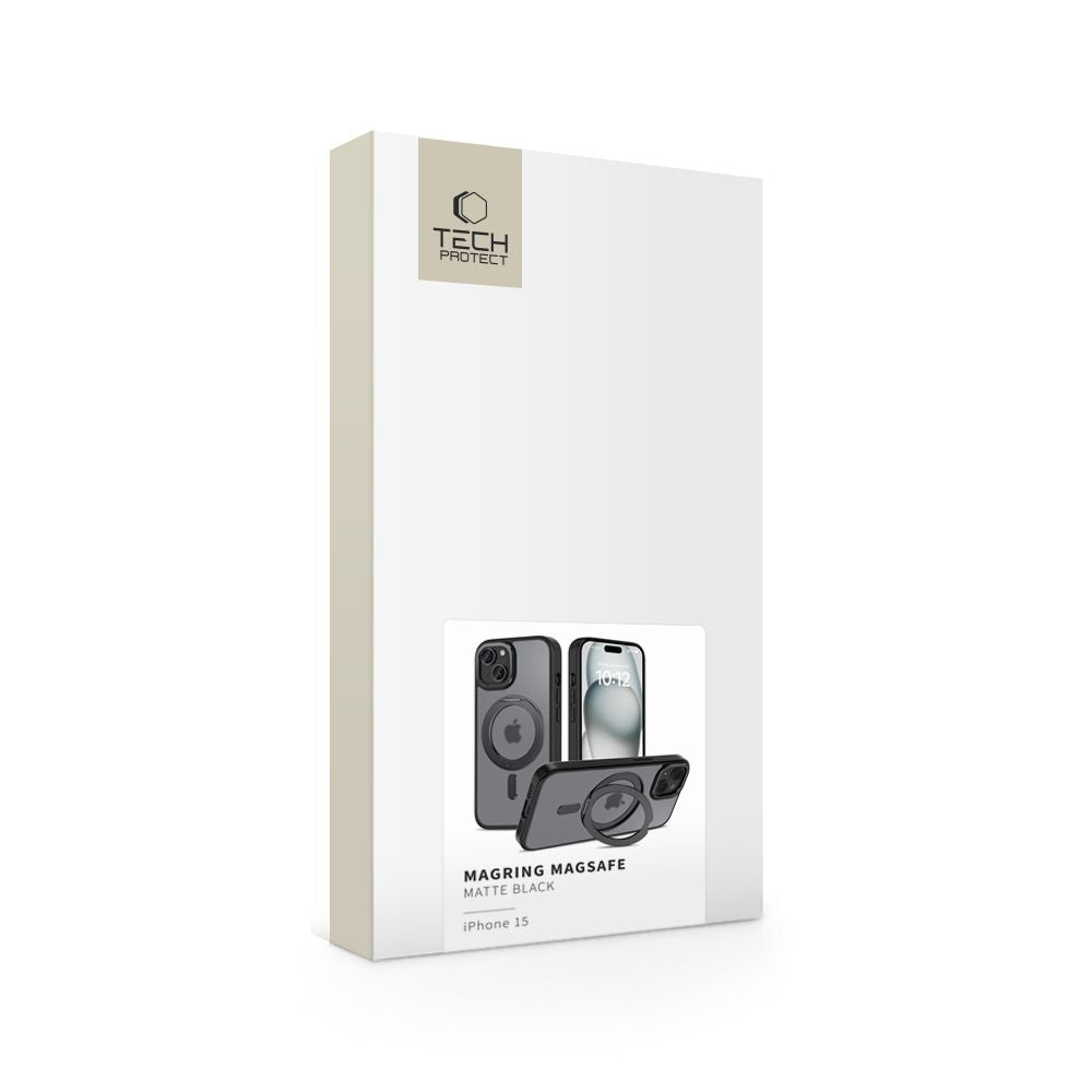 ETUI TECH-PROTECT MAGRING MAGSAFE IPHONE 15 CZARNE