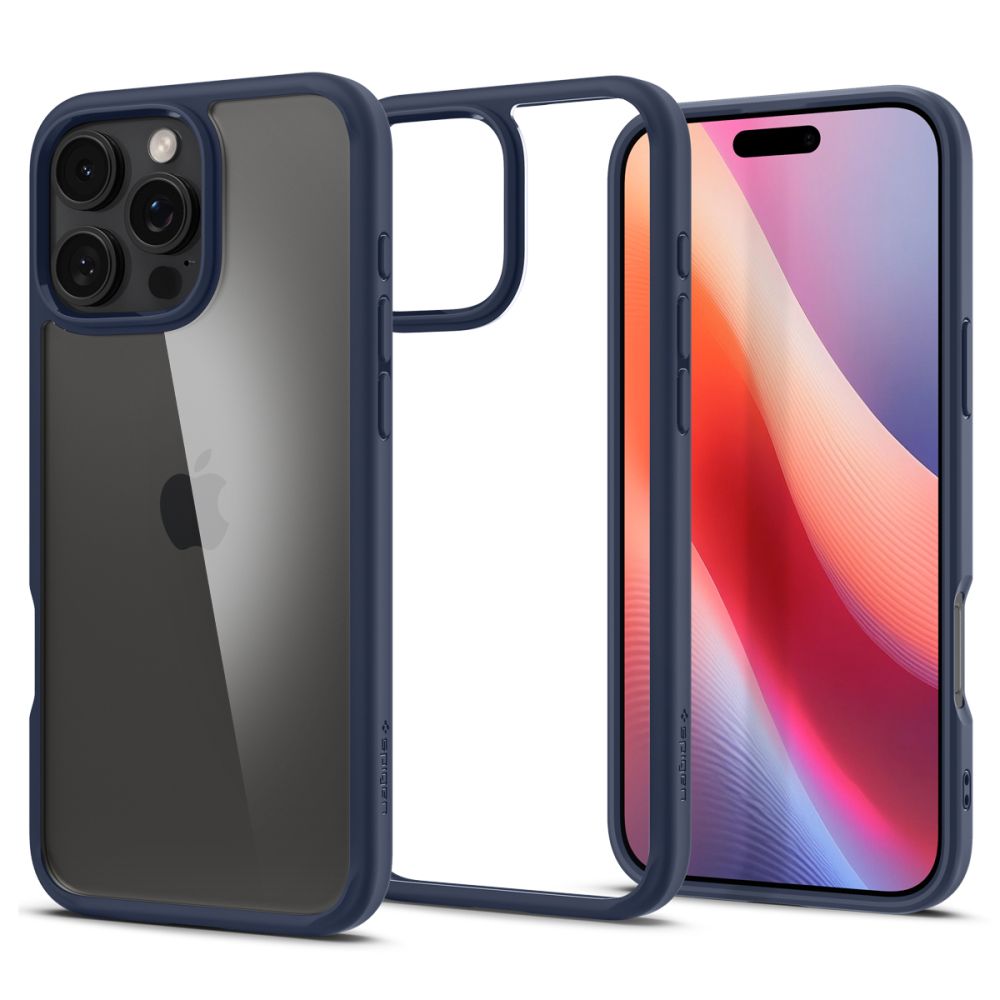 ETUI SPIGEN ULTRA HYBRID IPHONE 16 PRO NAVY BLUE NIEBIESKIE