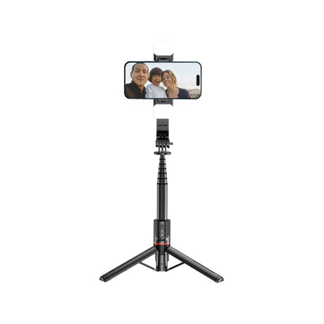 TECH-PROTECT L05S BLUETOOTH SELFIE STICK TRIPOD & LED LIGHT CZARNY