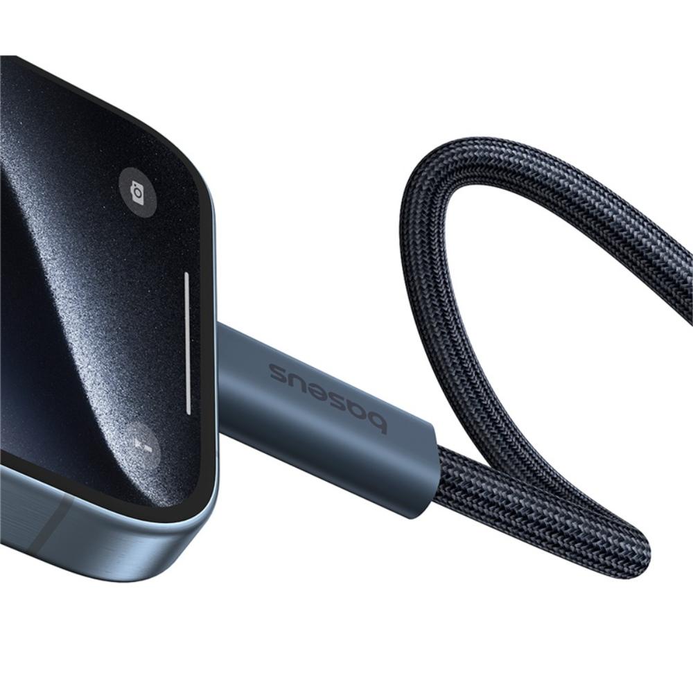 BASEUS KABEL FLASH 2 USB4 FULL-FEATURED CHARGING CABLE USB-C TO USB-C 240W 5.9FT CLUSTER CZARNY