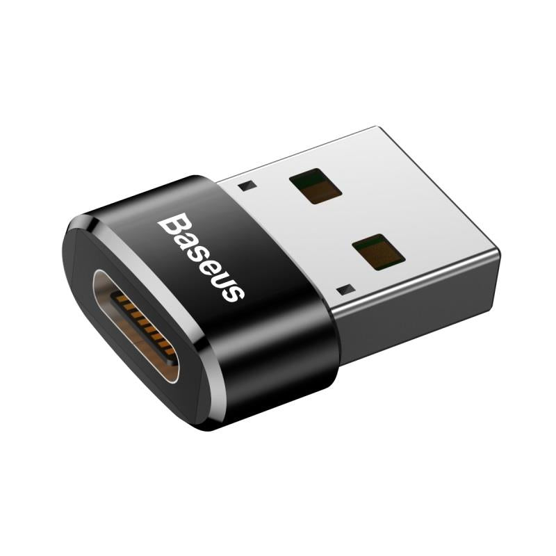 BASEUS ADAPTER OTG MINI USB-C - USB CZARNY