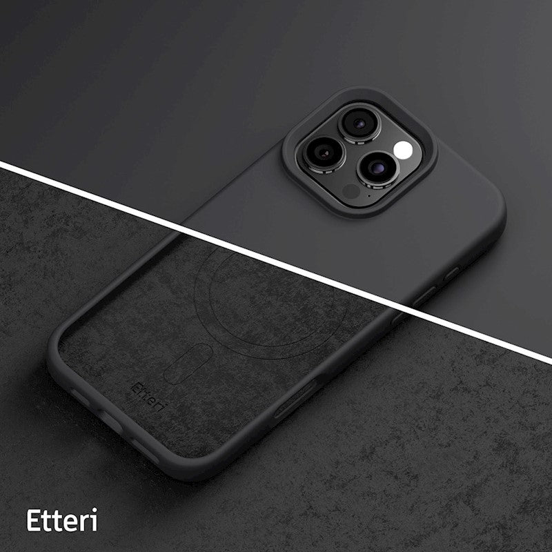 NAKŁADKA ETTERI SILICONE MAG IPHONE 16 PLUS 6,7" CZARNA