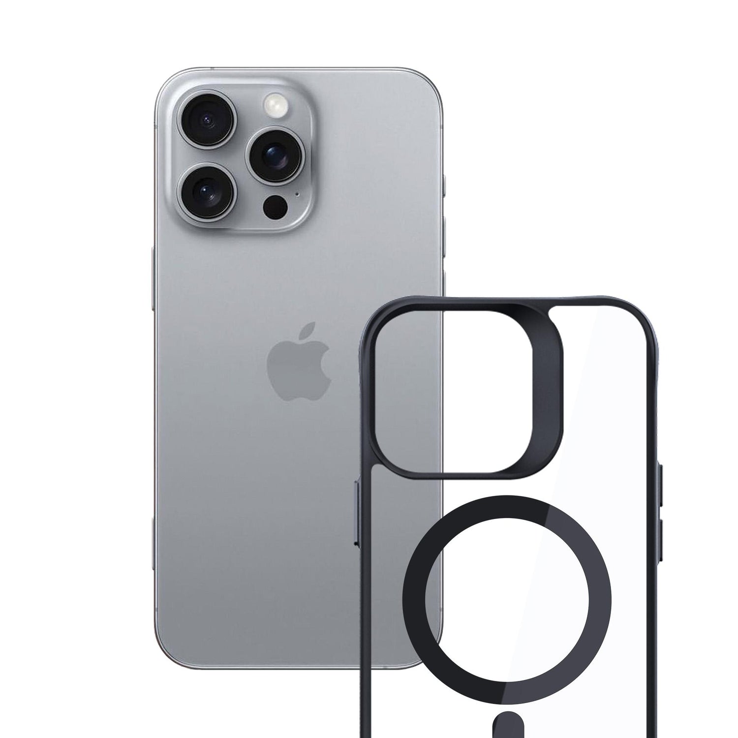 ETUI APPLE IPHONE 16 PRO - 3MK SATIN ARMOR MAGCASE CZARNE