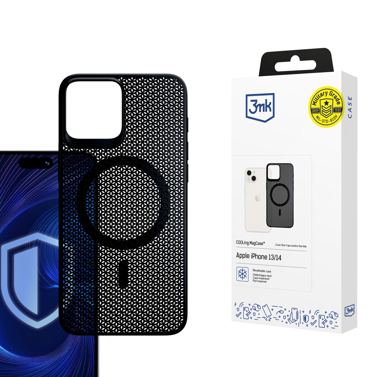 ETUI APPLE IPHONE 13/14 - 3MK COOLING MAGCASE