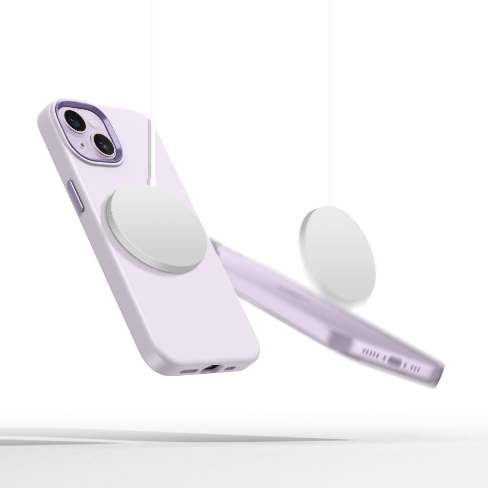 ETUI TECH-PROTECT SILICONE PURE MAGSAFE IPHONE 14 FIOLETOWE