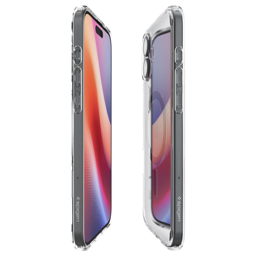 ETUI SPIGEN ULTRA HYBRID MAG MAGSAFE IPHONE 16 TRANSPARETNO CZARNE