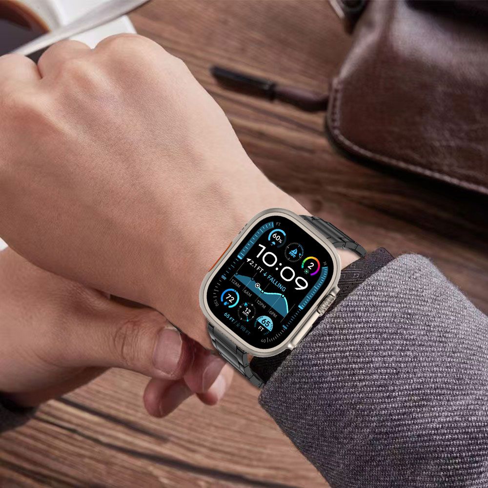 PASEK TECH-PROTECT STAINLESS CLASSIC APPLE WATCH 6 / 7 / 8 / 9 / 10 / SE / ULTRA 1 / 2 (44 / 45 / 46 / 49 MM) BLACK CZARNY