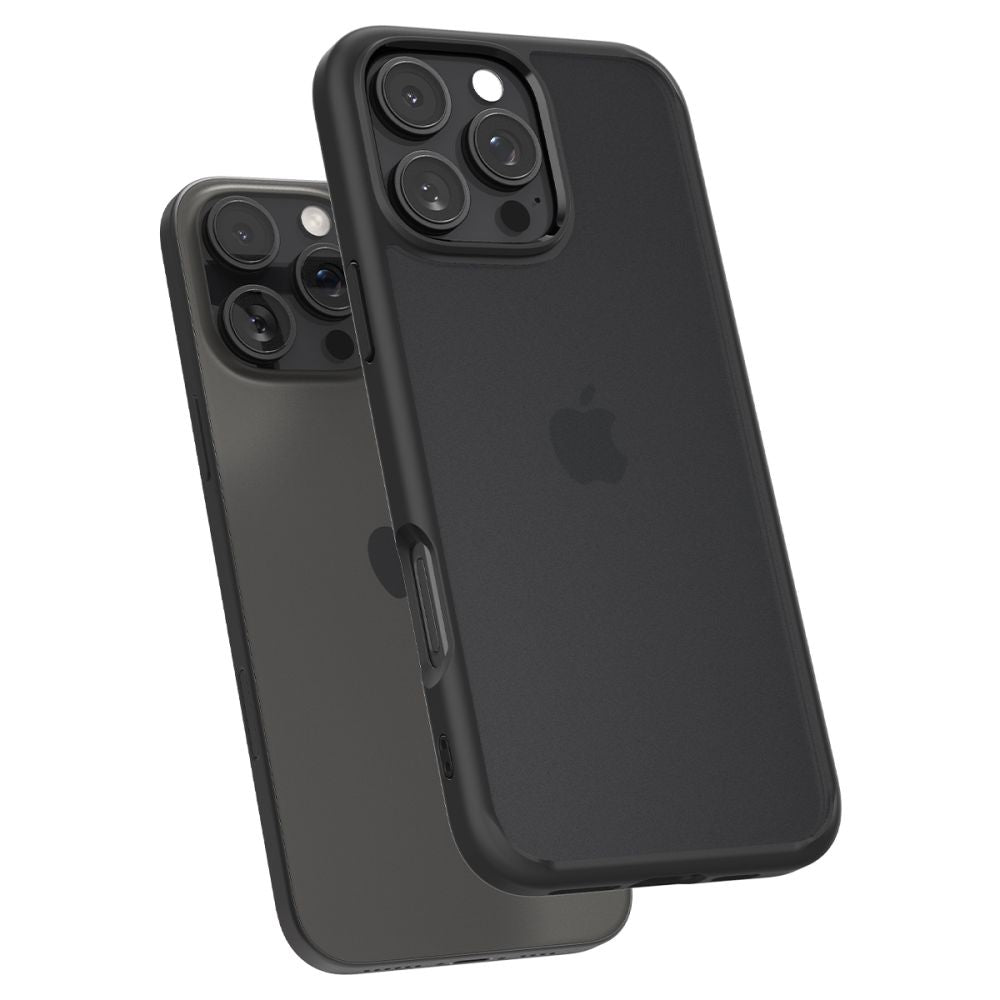 ETUI SPIGEN ULTRA HYBRID IPHONE 16 PRO MAX FROST BLACK DYMIONE CZARNE