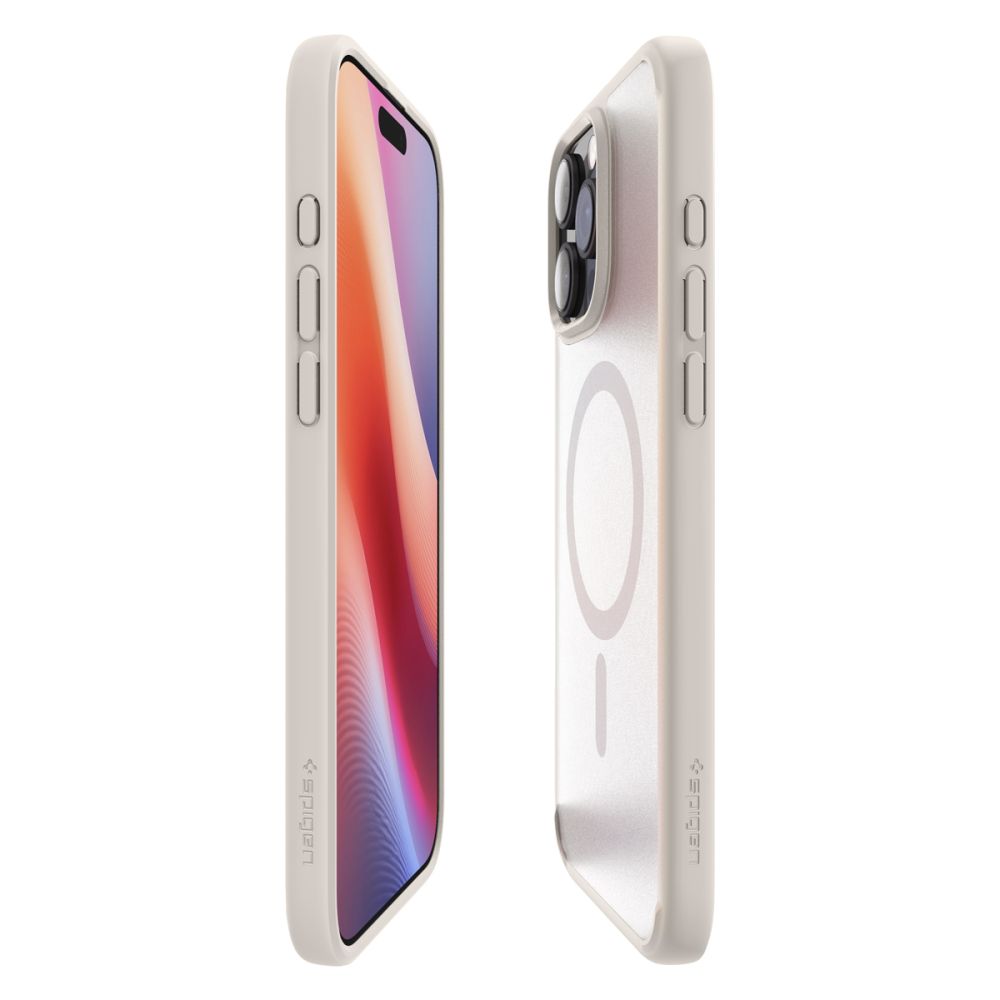 ETUI SPIGEN ULTRA HYBRID MAG MAGSAFE IPHONE 16 PRO MAX FROST NATURAL TITANIUM