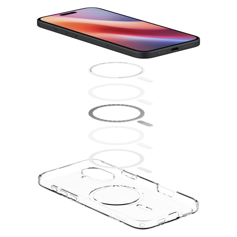 ETUI SPIGEN LIQUID CRYSTAL MAG MAGSAFE IPHONE 16 PLUS CLEAR TRANSPARENTNE