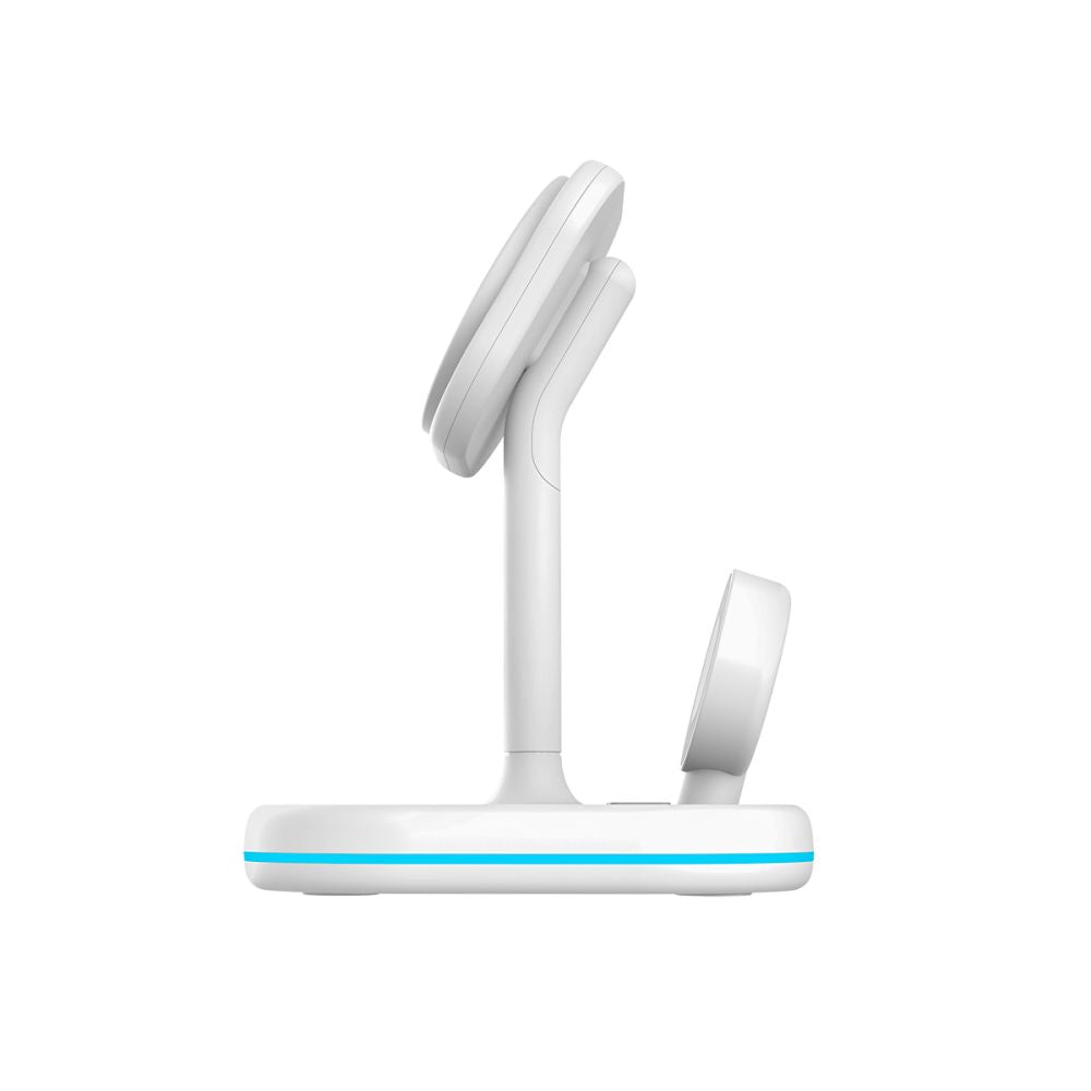 ŁADOWARKA INDUKCYJNA 3W1 TECH-PROTECT QI15W-A27 3IN1 MAGNETIC MAGSAFE WIRELESS CHARGER BIAŁA