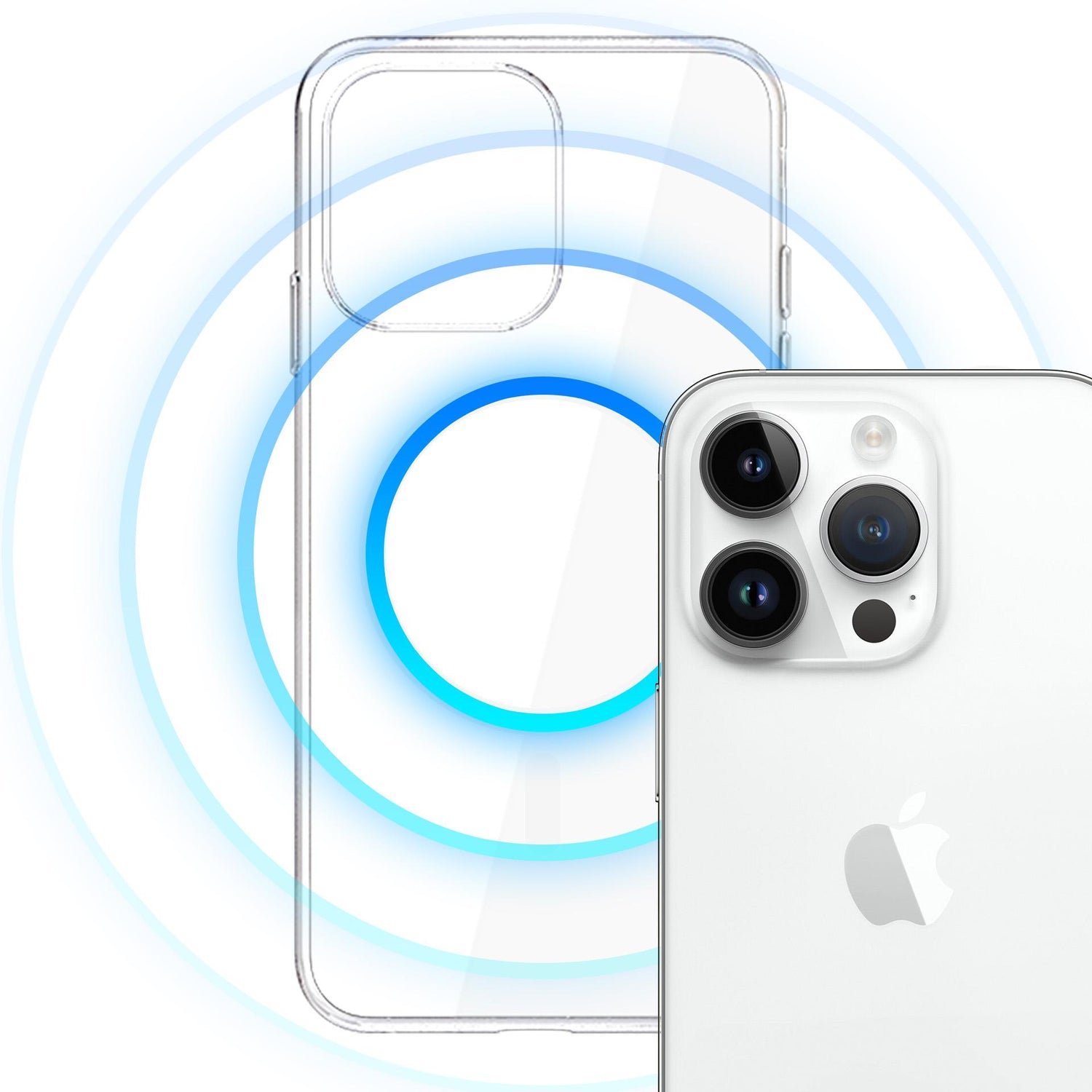 ETUI APPLE IPHONE 14 PRO - 3MK CLEAR MAGCASE