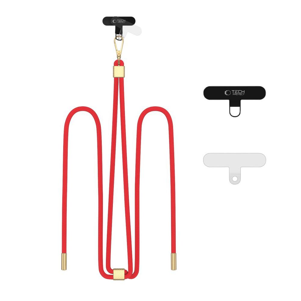 SMYCZ TECH-PROTECT C2S ROPE CROSSBODY STRAP RED/GOLD CZERWONA ZŁOTA