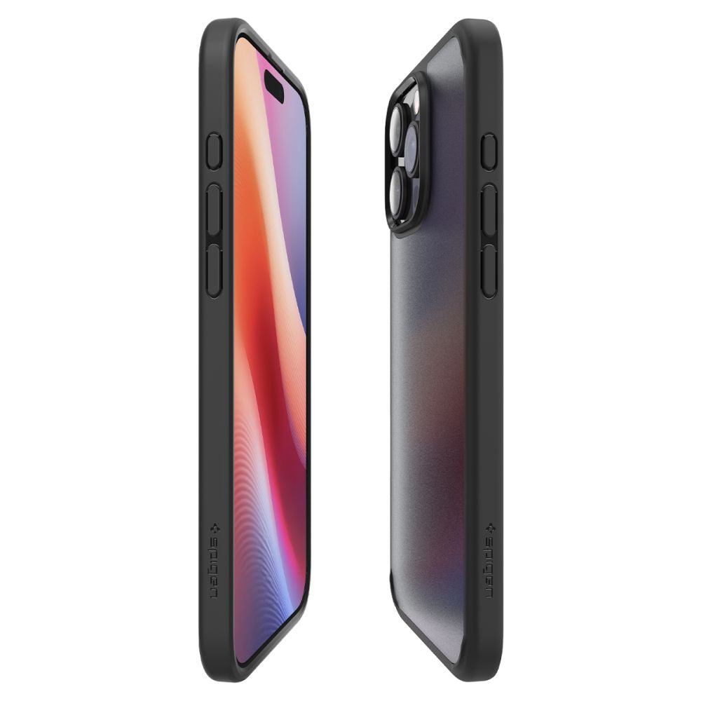 ETUI SPIGEN ULTRA HYBRID IPHONE 16 PRO MAX FROST BLACK DYMIONE CZARNE