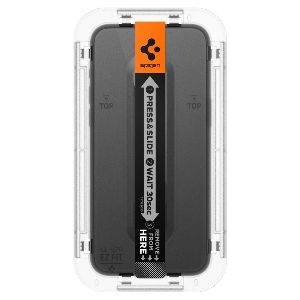 SZKŁO HARTOWANE SPIGEN GLAS.TR ”EZ FIT” FC 2-PACK IPHONE 15 PRO BLACK CZARNA RAMKA