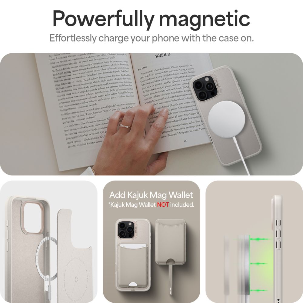ETUI SPIGEN CYRILL KAJUK MAG MAGSAFE IPHONE 16 PRO CREAM BEŻOWE