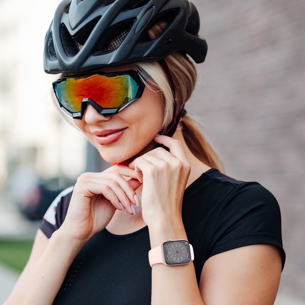 PASEK TECH-PROTECT SILICONE APPLE WATCH 6 / 7 / 8 / 9 / 10 / SE (40 / 41 / 42 MM) ŻÓŁTY