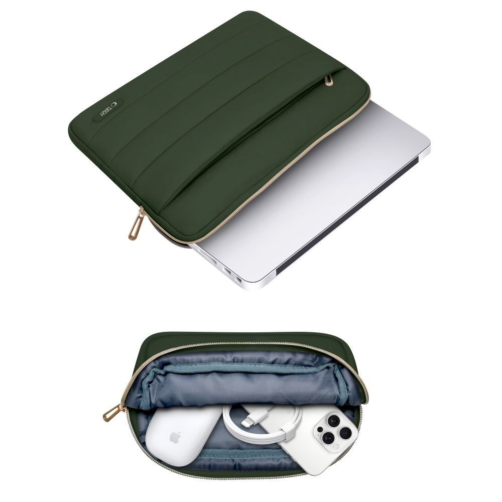 TORBA NA LAPTOPA TECH-PROTECT PUFFY LAPTOP 15-16 ZIELONA