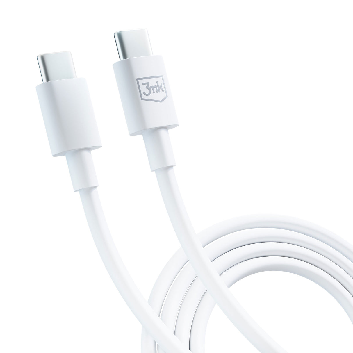 KABEL 3MK HYPER CABLE C TO C 100W 1.2M WHITE BIAŁY