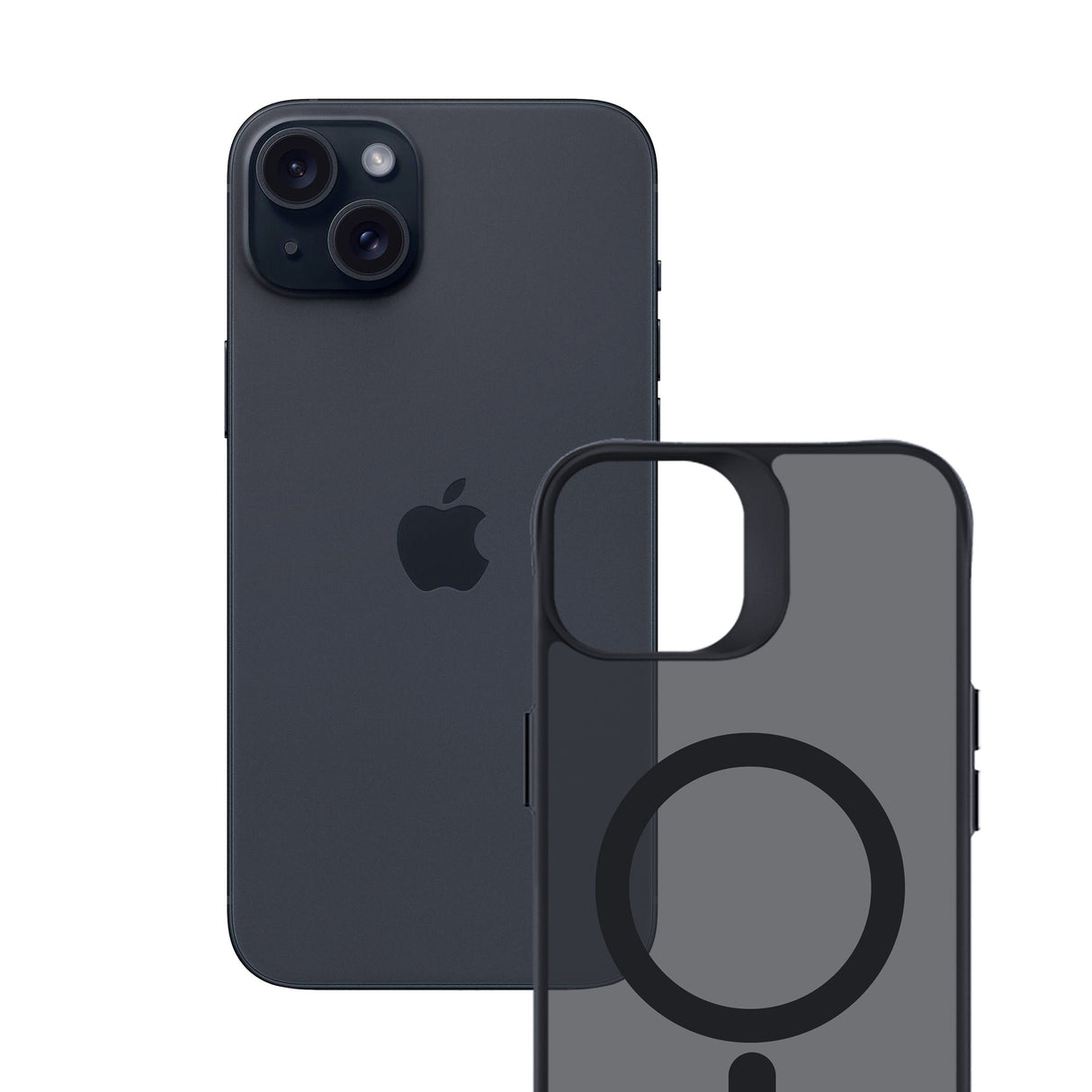 ETUI APPLE IPHONE 15 PLUS - 3MK SMOKE MAGCASE