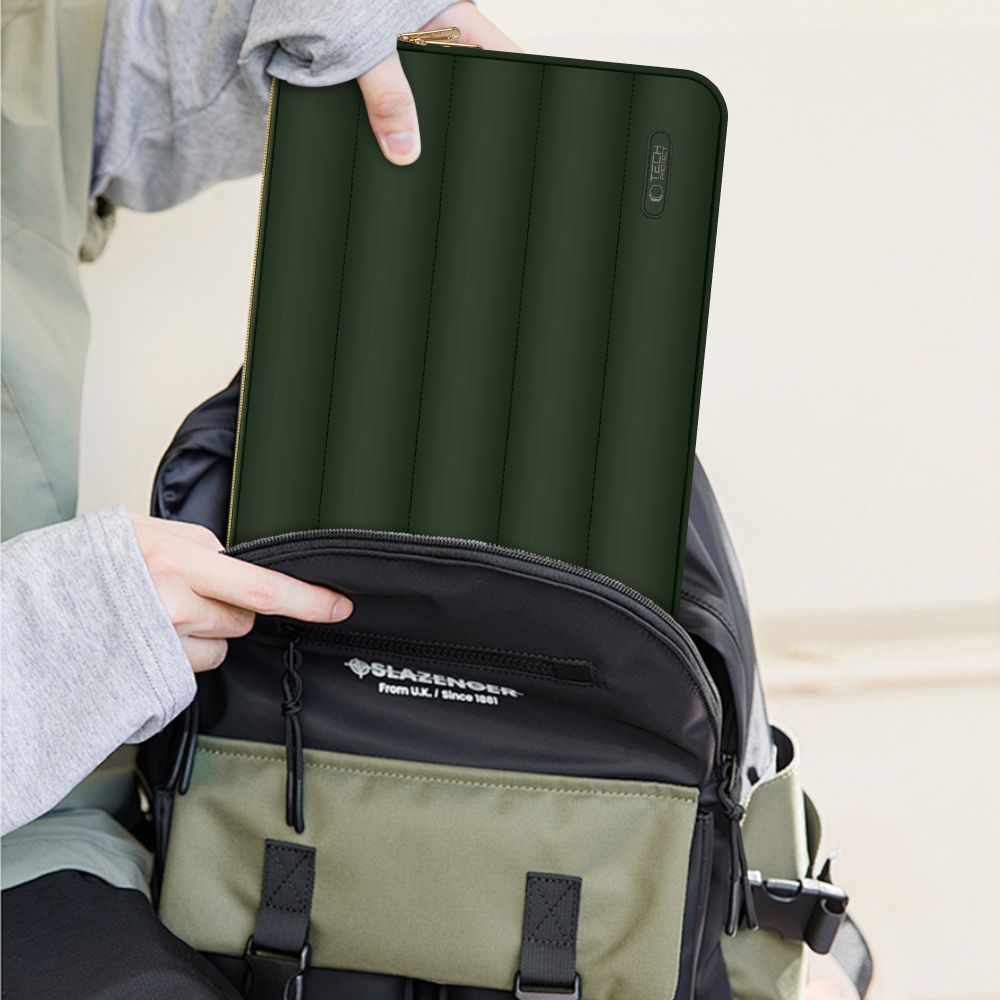 TORBA NA LAPTOPA TECH-PROTECT PUFFY LAPTOP 15-16 ZIELONA