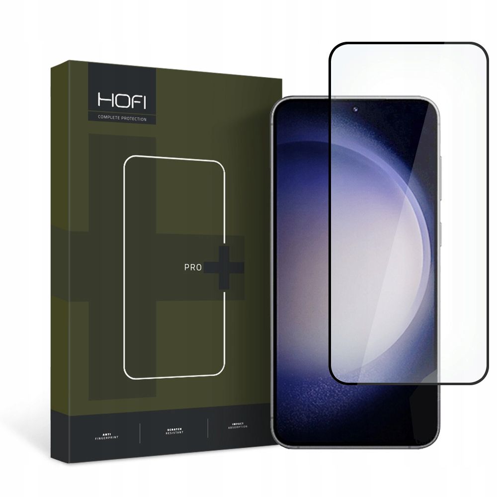 SZKŁO HARTOWANE HOFI GLASS PRO+ GALAXY S23 BLACK CZARNA RAMKA