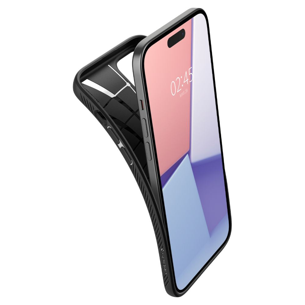 ETUI SPIGEN LIQUID AIR IPHONE 15 CZARNE