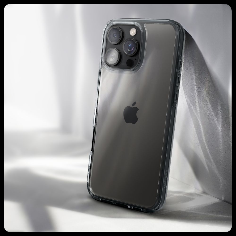ETUI SPIGEN ULTRA HYBRID IPHONE 16 PRO MAX SPACE CRYSTAL TRANSPARENTNO DYMIONE