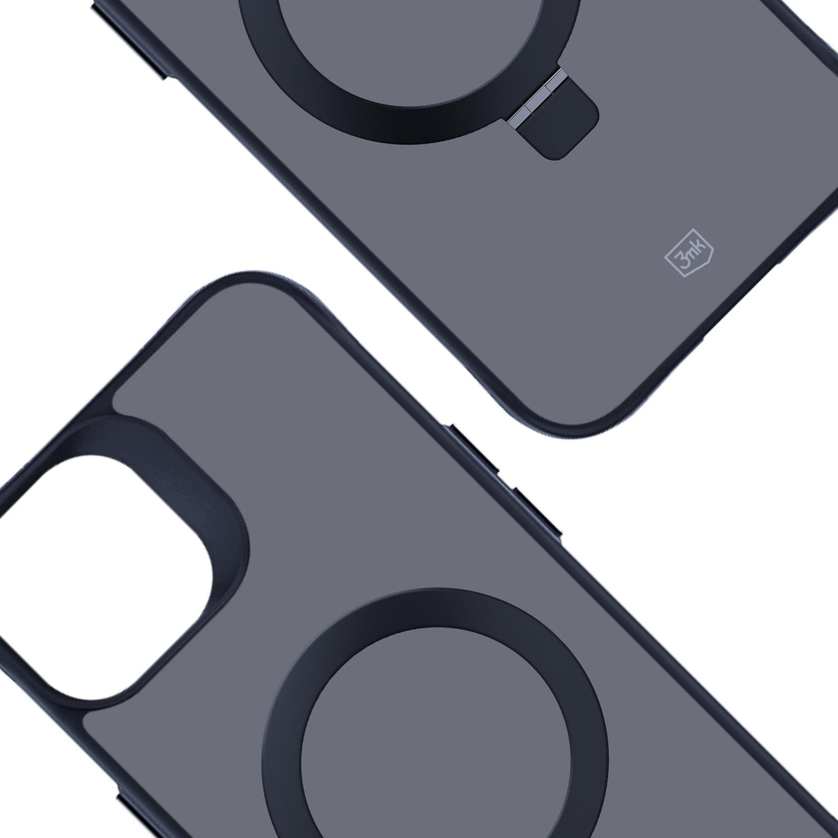 ETUI APPLE IPHONE 13/14 - 3MK SMOKE CASE MAG&STAND
