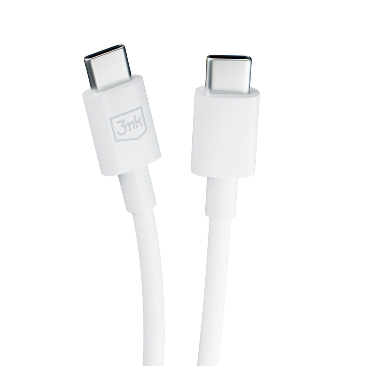 KABEL 3MK HYPER CABLE C TO C 100W 1.2M WHITE BIAŁY
